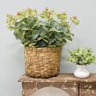 Arranjo De Eucalipto Artificial No Cesto De Fibra | Formosinha